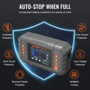 Cargador de batería inteligente VEVOR 20 A de batería de plomo-ácido de litio LiFePO4 (AGM/Gel/SLA) para automóvil con pantalla LCD