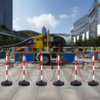 VEVOR - Conos de señalización de tráfico ajustables paquete de 6 barrera de señalización de seguridad vial con base rellenable cadena de 6,6 pies