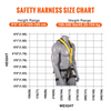 Arnés de seguridad VEVOR  y 5 anillos en D ANSI/ASSE Z359 11, 340 lb