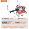 Afilador de hojas de sierra circular VEVOR 370 W con inyección de agua 6 centradores de sierra muela de 5 pulgadas