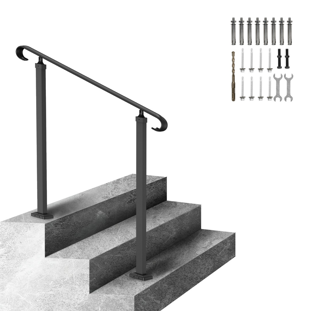 Pasamanos VEVOR para escaleras exteriores aptos para 1-3 escalones