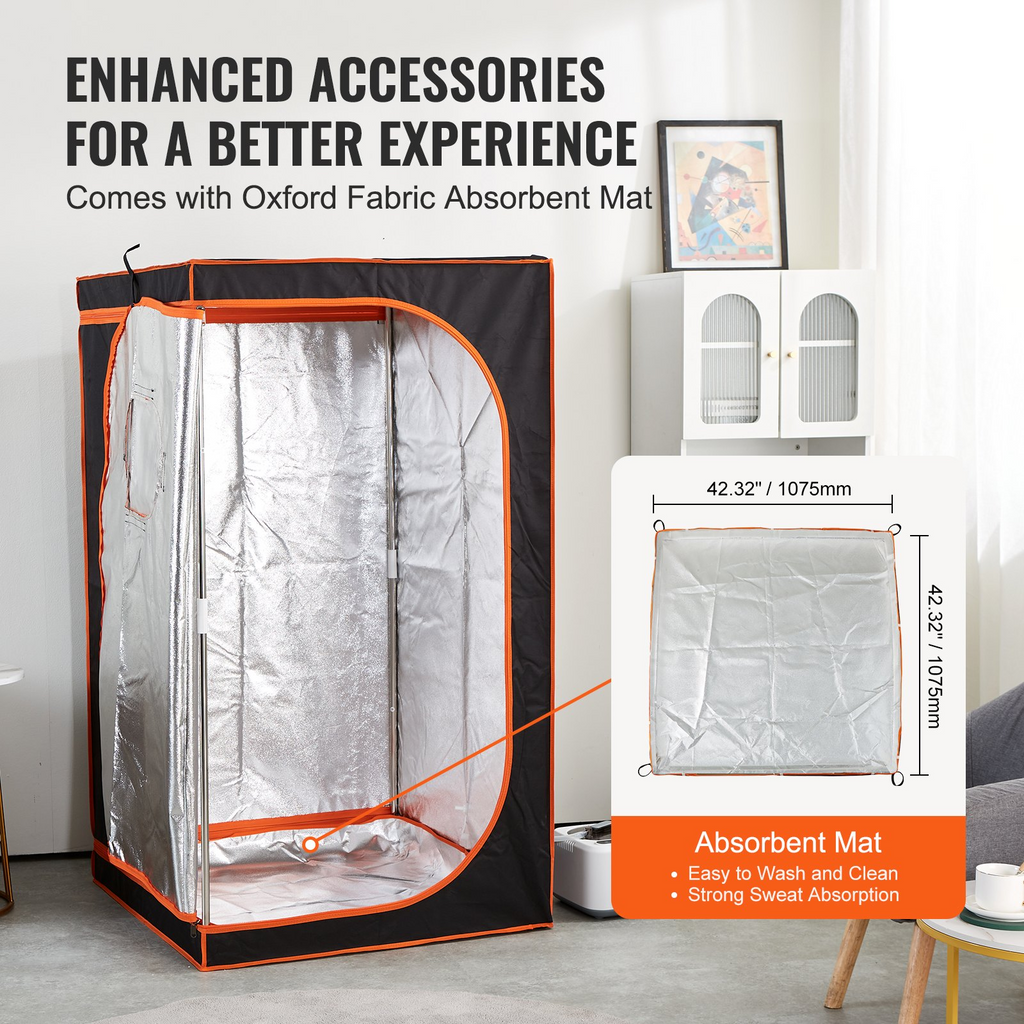 Tienda de sauna de vapor portátil VEVOR de tamaño completo de 1000 W