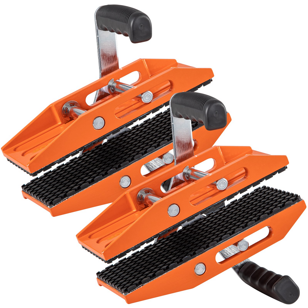 VEVOR 2 abrazaderas de transporte de piedra de dos manos para elevar granito de 1,97 pulgadas (50 mm) con almohadillas de goma antideslizantes y capacidad de carga de 440 l
