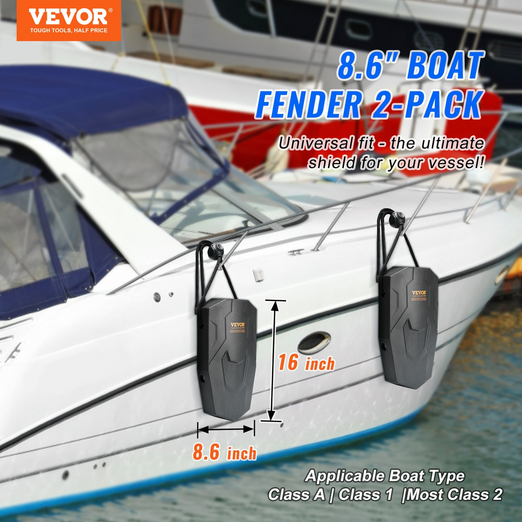 VEVOR Defensas para barcos para atraque de 8,6" x 16"