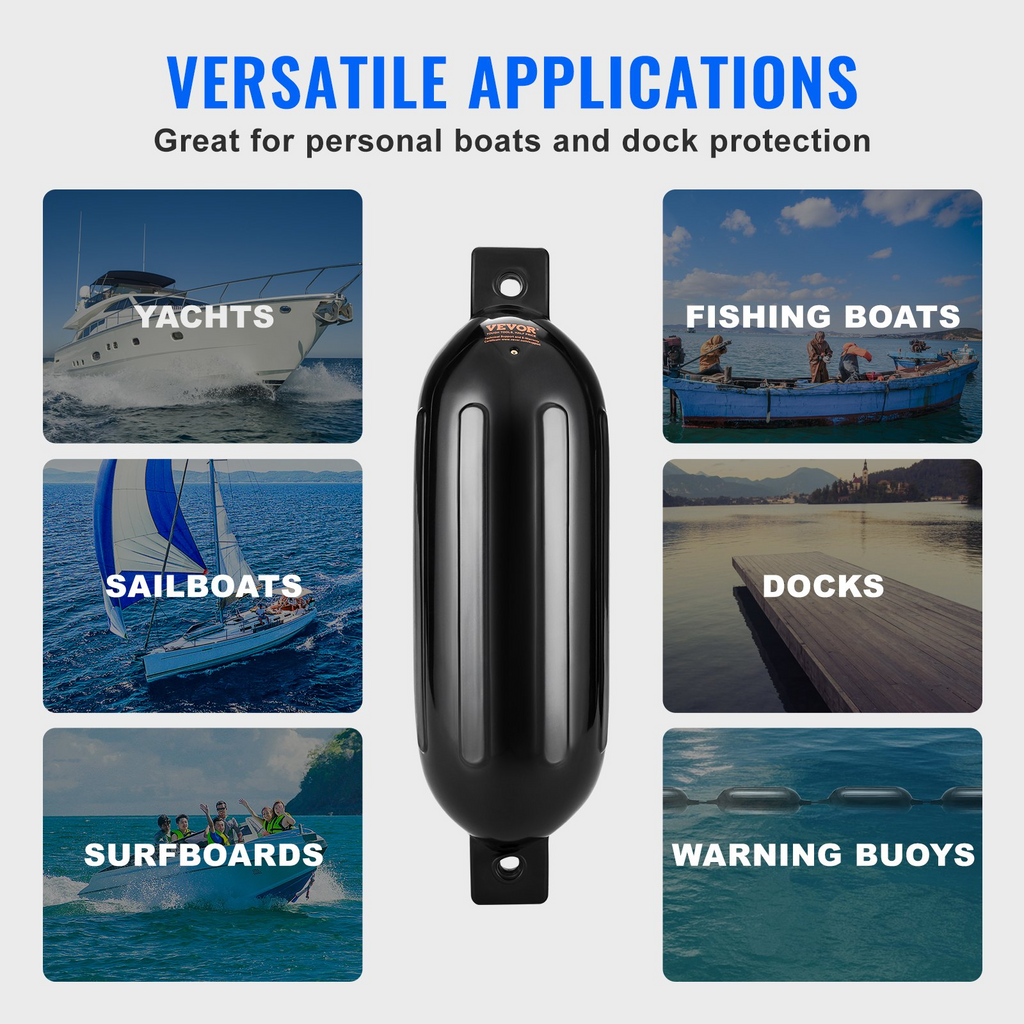 Defensas para barcos VEVOR parachoques para atraque de 5,5" x 20"