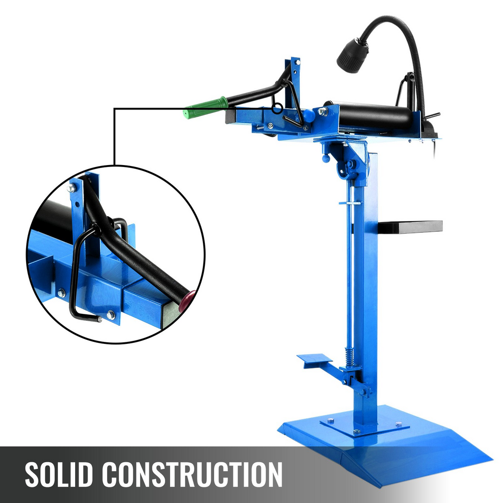 VEVOR - Esparcidor de neumáticos manual portátil con soporte luz LED ajustable