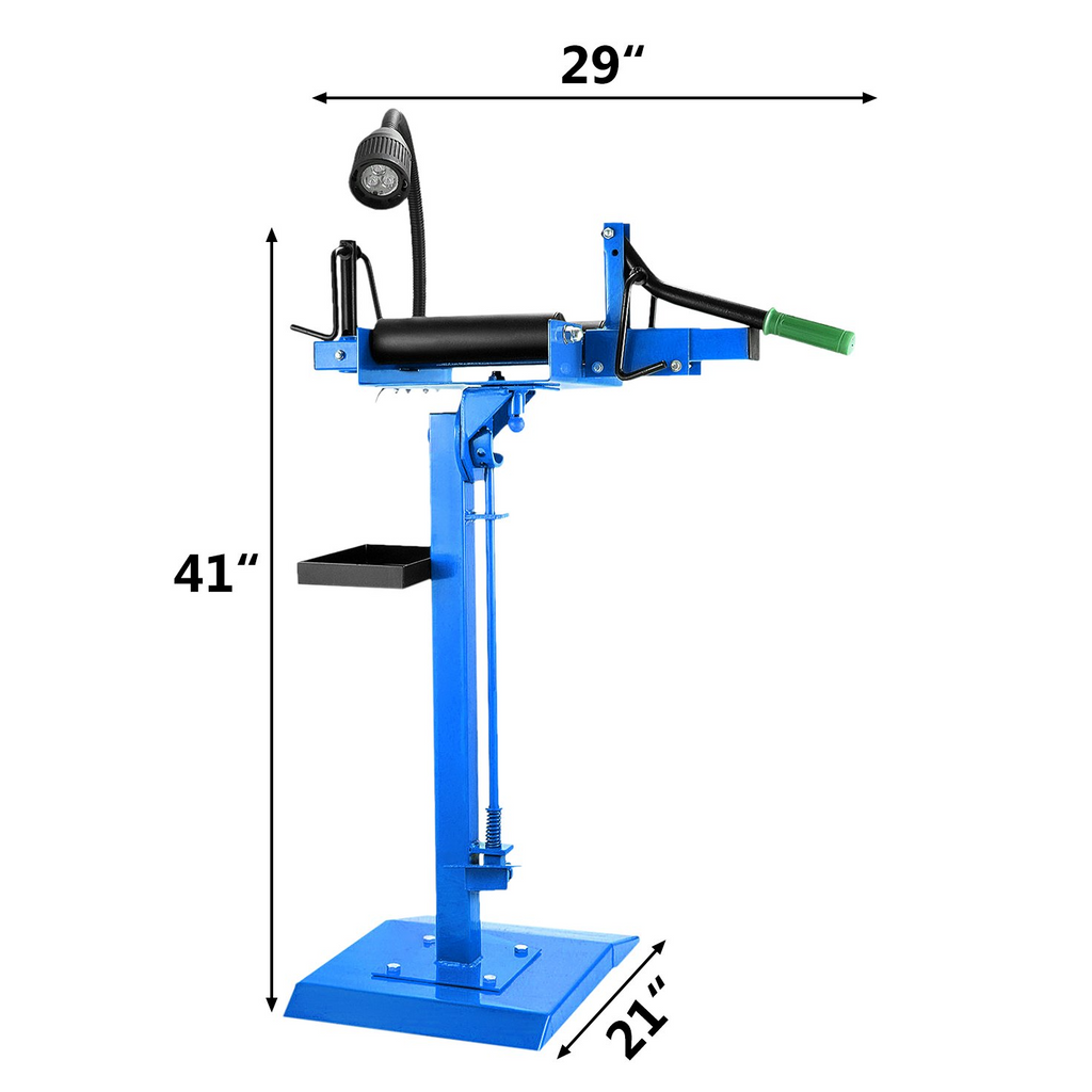 VEVOR - Esparcidor de neumáticos manual portátil con soporte luz LED ajustable