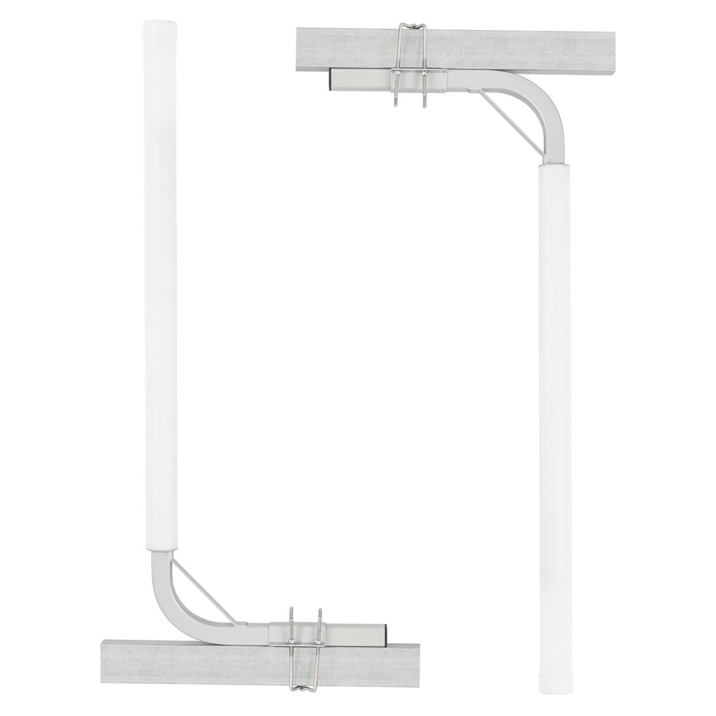 Juego de guías para remolques marinos VEVOR postes flexibles ajustables de 48''