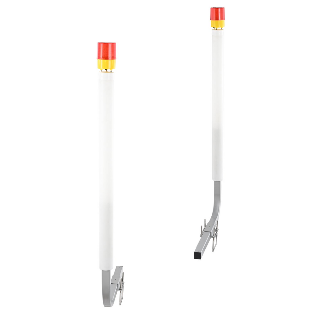 Juego de guías para remolques marinos VEVOR 62'' con iluminación LED par de postes guía de acero antioxidantes