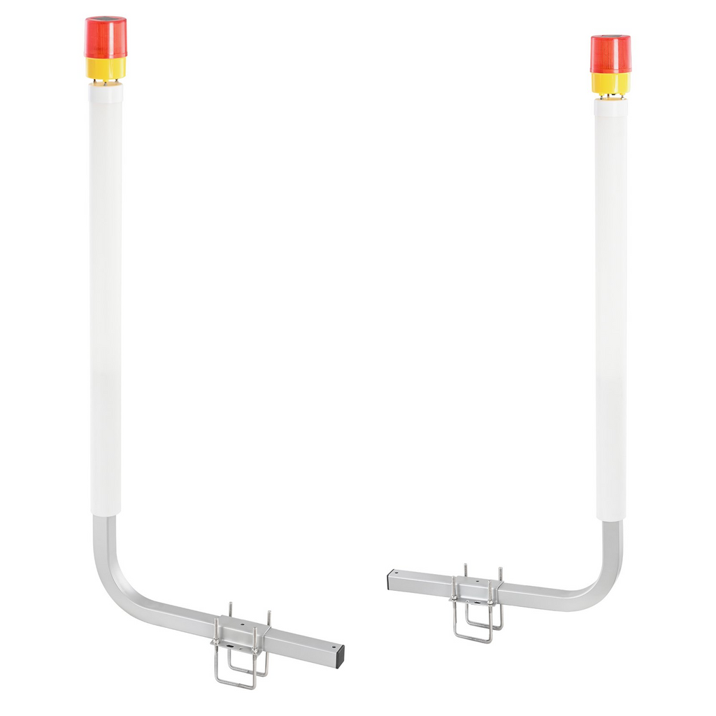 Juego de guías para remolques marinos VEVOR 62'' con iluminación LED par de postes guía de acero antioxidantes