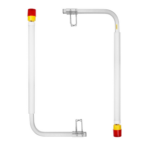 Juego de guías para remolques marinos VEVOR 62'' con iluminación LED par de postes guía de acero antioxidantes