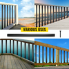 VEVOR Deck Balusters, 101 Pack Metal Deck Spindles, 26"x0.75" Staircase Baluster with Screws, Aluminum Alloy Deck Railing for Wood and Composite Deck, Square Baluster for Outdoor Stair Deck Porch