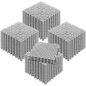 VEVOR Azulejos entrelazados 55 piezas grises baldosas de drenaje de 12