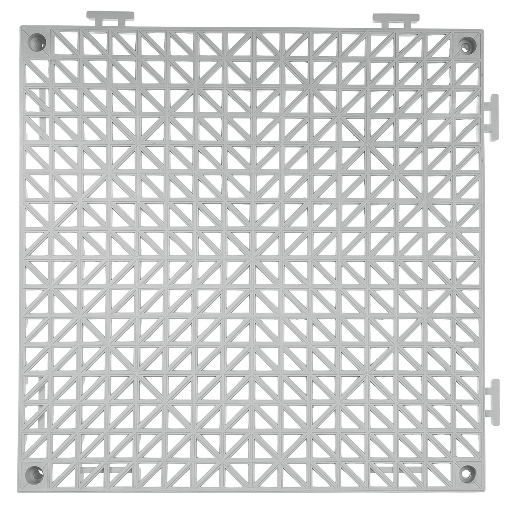 VEVOR Azulejos entrelazados 55 piezas grises baldosas de drenaje de 12" x 12" x 0,6 empalmes