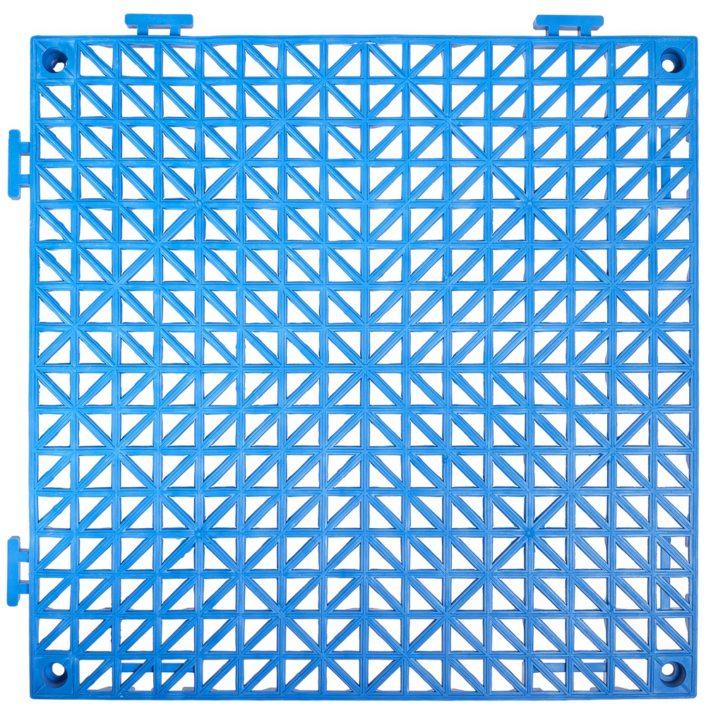 VEVOR Azulejos entrelazados 55 piezas Azul de drenaje de 12" x 12"