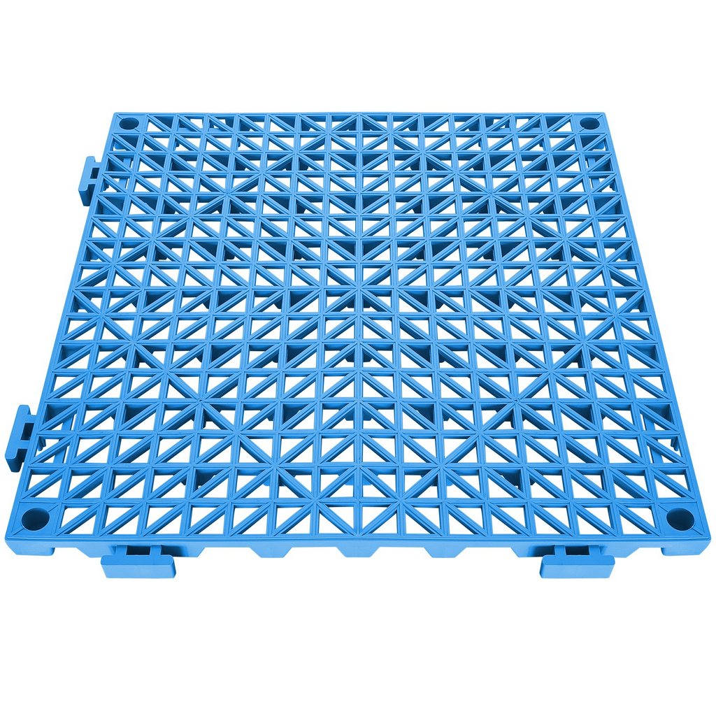 VEVOR Azulejos entrelazados 55 piezas Azul de drenaje de 12" x 12"