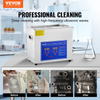 Limpiador ultrasónico comercial VEVOR 6 l de 40 kHz con temporizador digital y calentador de 110 V
