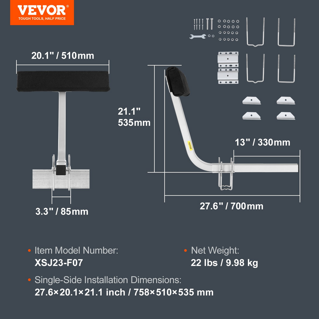 Asistente de remolque marino VEVOR de forma flexible de 27,6"