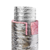 Manguera de ventilación para secadora VEVOR conducto flexible aislado de 6'' y 25 pies de largo con 2 abrazaderas