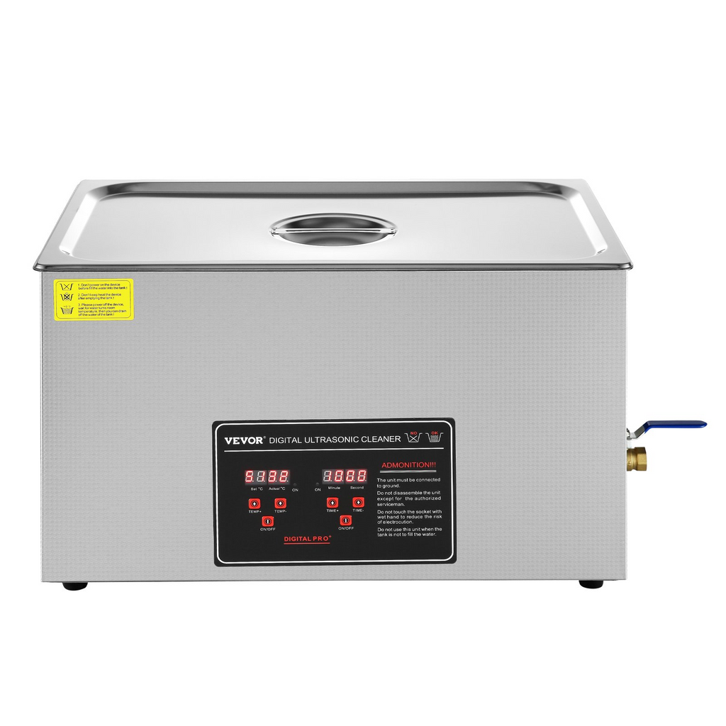 Limpiador ultrasónico VEVOR con temporizador digital y calentador  (30 l)