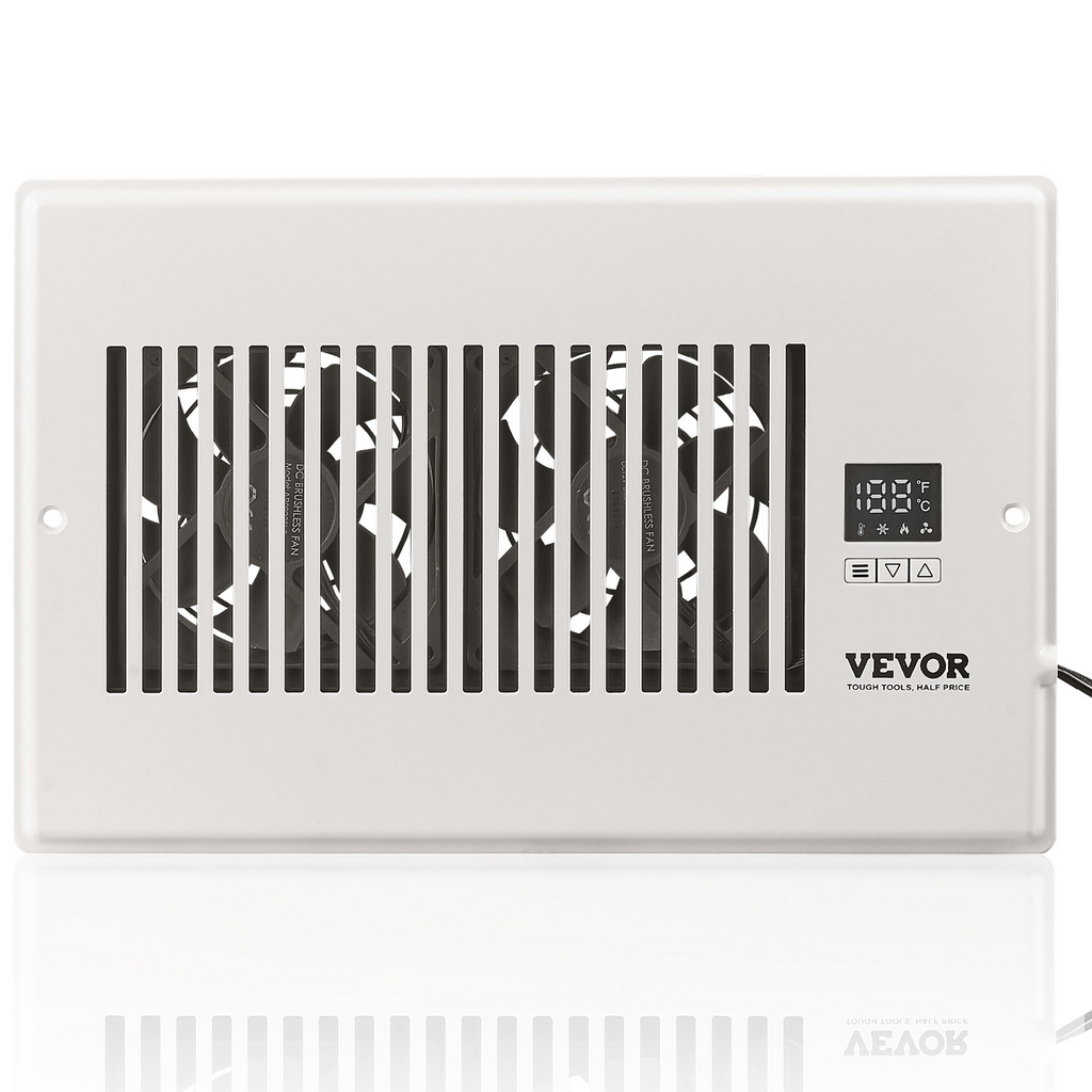 Ventilador de ventilación de refuerzo VEVOR apto para orificios de ventilación de 6" x 10"