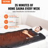 Manta de sauna VEVOR para desintoxicación temperatura ajustable de 1 a 6 niveles de 95 a 176 ℉ temporizador de 5 a 60 minutos 75 x 35 pulgadas