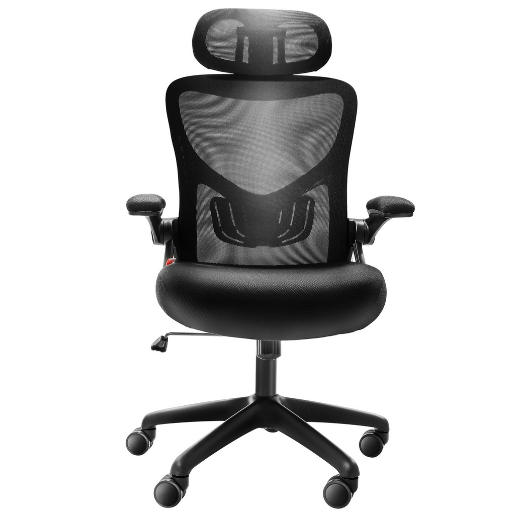 Silla de oficina VEVOR con soporte lumbar ajustable, silla de escritorio ergonómica de respaldo alto con reposacabezas ajustable,  ergonómica con reposabrazos