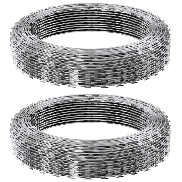 2 rollos de alambre de púas VEVOR de 98 piesde púas