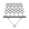 Rastrillo de arrastre VEVOR de 4' x 5,6' con 69 dientes