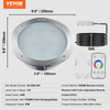VEVOR Luz LED para piscina de 12 V 10 pulgadas, 40 W