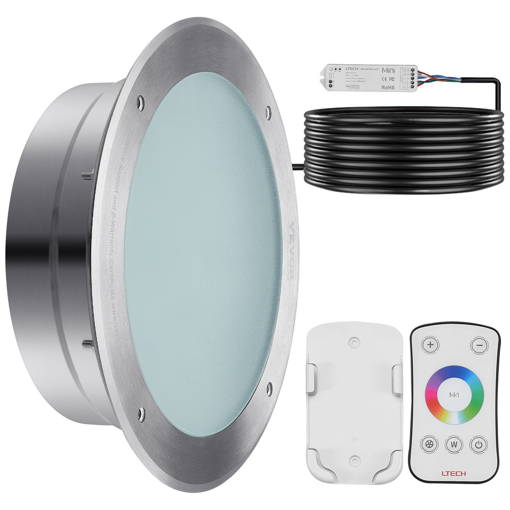 VEVOR Luz LED para piscina de 12 V 10 pulgadas, 40 W