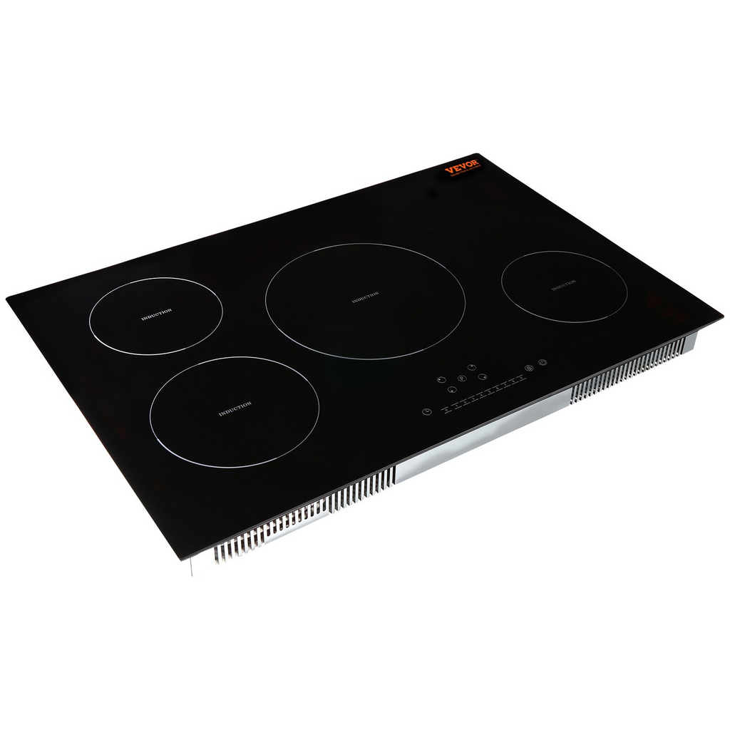 Cocina eléctrica VEVOR 4 quemadores placa de inducción de 30'' placa de cocina magnética incorporada de 7500 W