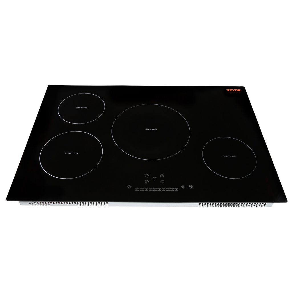 Cocina eléctrica VEVOR 4 quemadores placa de inducción de 30'' placa de cocina magnética incorporada de 7500 W