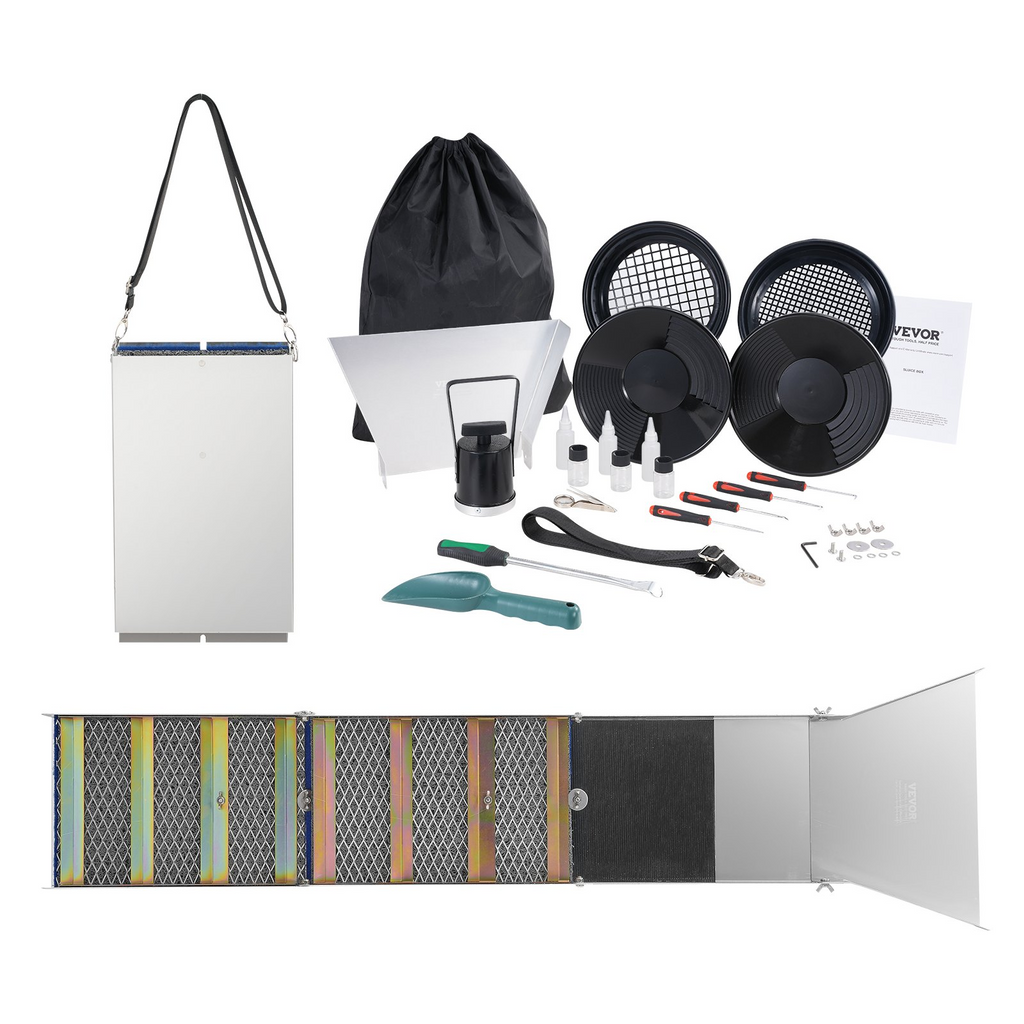 VEVOR - Kit de lavado de oro con caja de compuerta plegable de 50 pulgadas