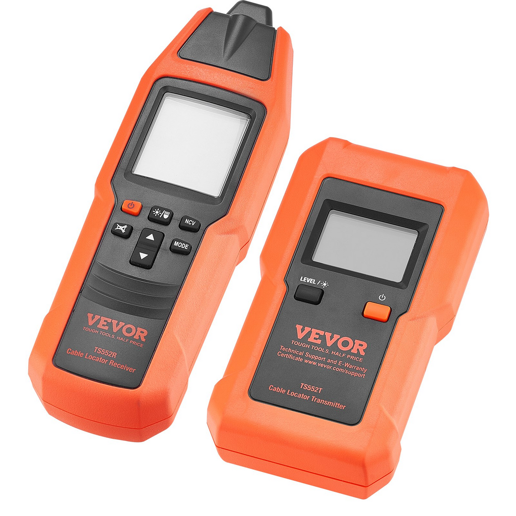 Localizador de cables subterráneos VEVOR profundidad de detección máxima de 3 pies de 12 a 600 V