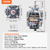 Motor de accionamiento de secadora VEVOR 1/3 HP 1630 RPM