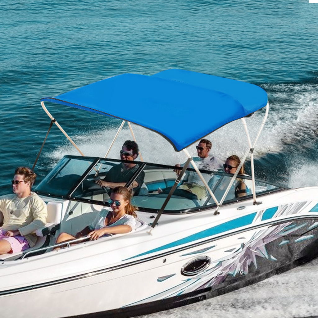 VEVOR - Cubierta para bote con toldo de poliéster de 3 arcos 900D con marco de aleación de aluminio de 1"