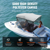 VEVOR - Cubierta para bote con toldo Bimini de 3 arcos paredes laterales de malla desmontables de poliéster 600D