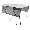 VEVOR - Cubierta para bote con toldo de poliéster de 4 arcos 600D con marco de aleación de aluminio de 1"