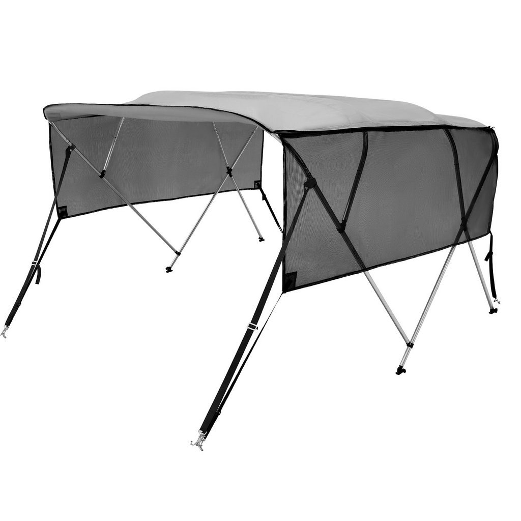 VEVOR - Cubierta para bote con toldo de poliéster de 4 arcos 600D con marco de aleación de aluminio de 1"