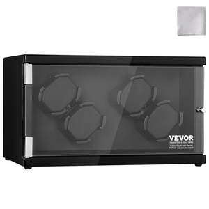 Watch Winder para 4 relojes automáticos para hombres y mujeres, con 2 motores