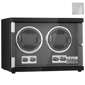 Caja enrolladora de relojes automática para hombre y mujer con 2 motores