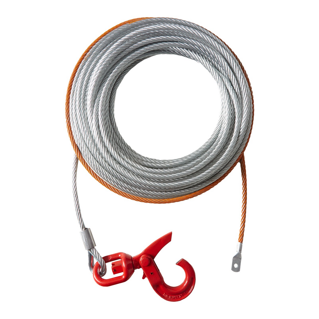 Cable de cabrestante de acero galvanizado VEVOR 3/8 pulgadas x 50 pies 15 200 libras