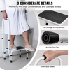 VEVOR Taburete de 1 peldaño con capacidad para 330 libras altura ajustable en 3 niveles con asa