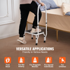 VEVOR Taburete de 1 peldaño con capacidad para 330 libras altura ajustable en 3 niveles con asa
