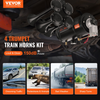 Kit de bocinas de tren VEVOR 150 dB compresor de aire de 12 V y 120 psi tanque de 0,8 galones/3 L