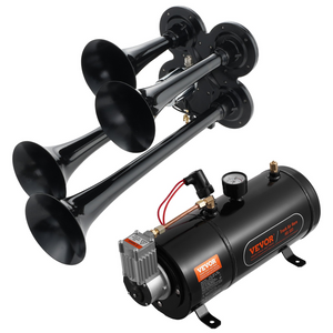 Kit de bocinas de tren VEVOR 150 dB compresor de aire de 12 V y 120 psi tanque de 0,8 galones/3 L