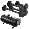Kit de bocinas de tren VEVOR 150 dB compresor de aire de 12 V y 120 psi tanque de 0,8 galones/3 L