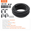 Kit de línea de combustible VEVOR 8AN 20 pies 0,43" adaptador de conexión giratoria