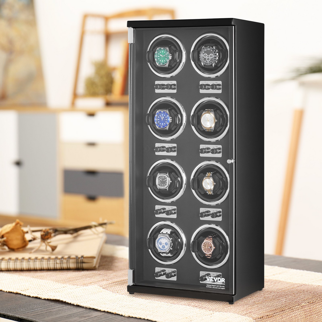 VEVOR Watch Winder para 8 relojes automáticos para hombres y mujeres con 8 motores